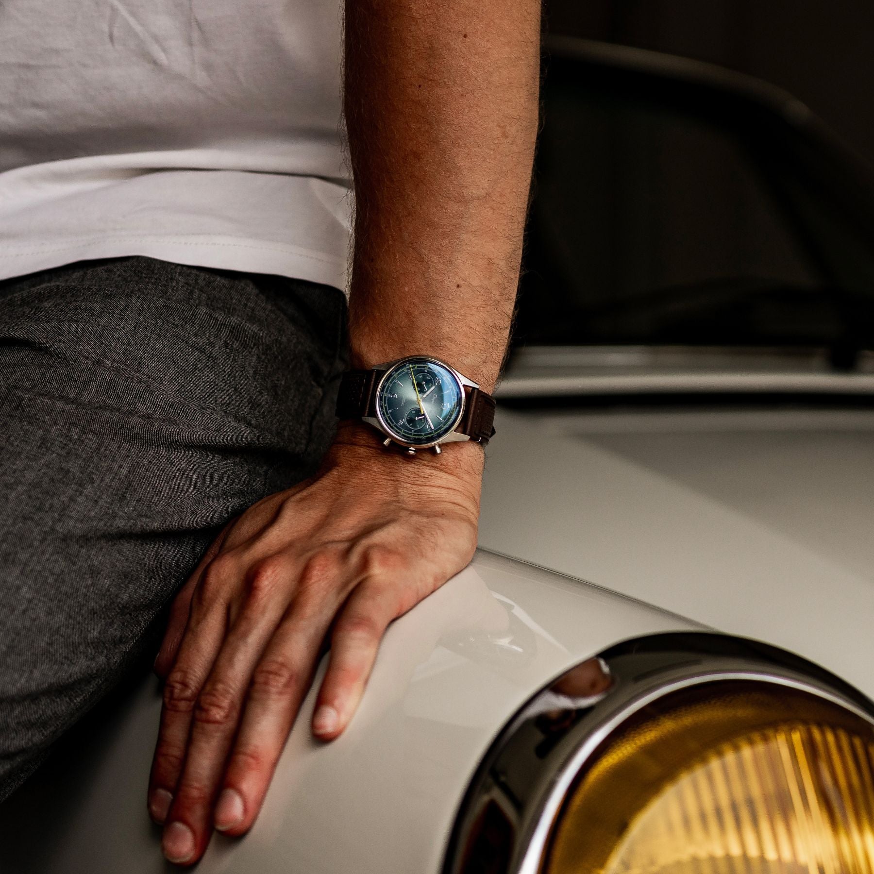Allure - Stradale - Azzuro - montre française homme automatique - Méca-Quartz Chronographe
