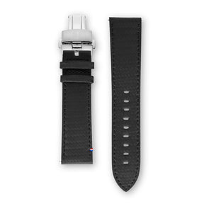 Bracelet Cuir - Carbone - 20mm
