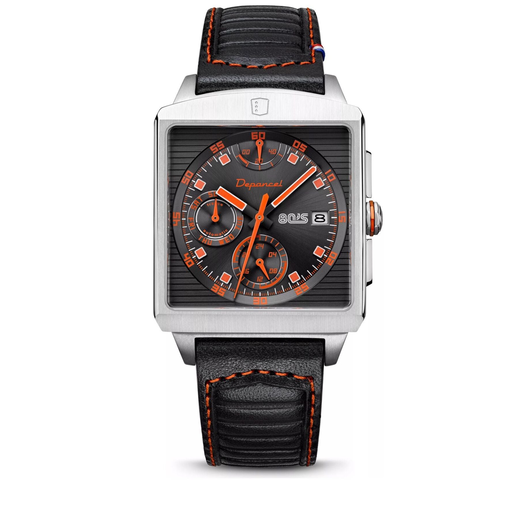 Serie-P - 80s - montre française homme automatique - calendrier carré