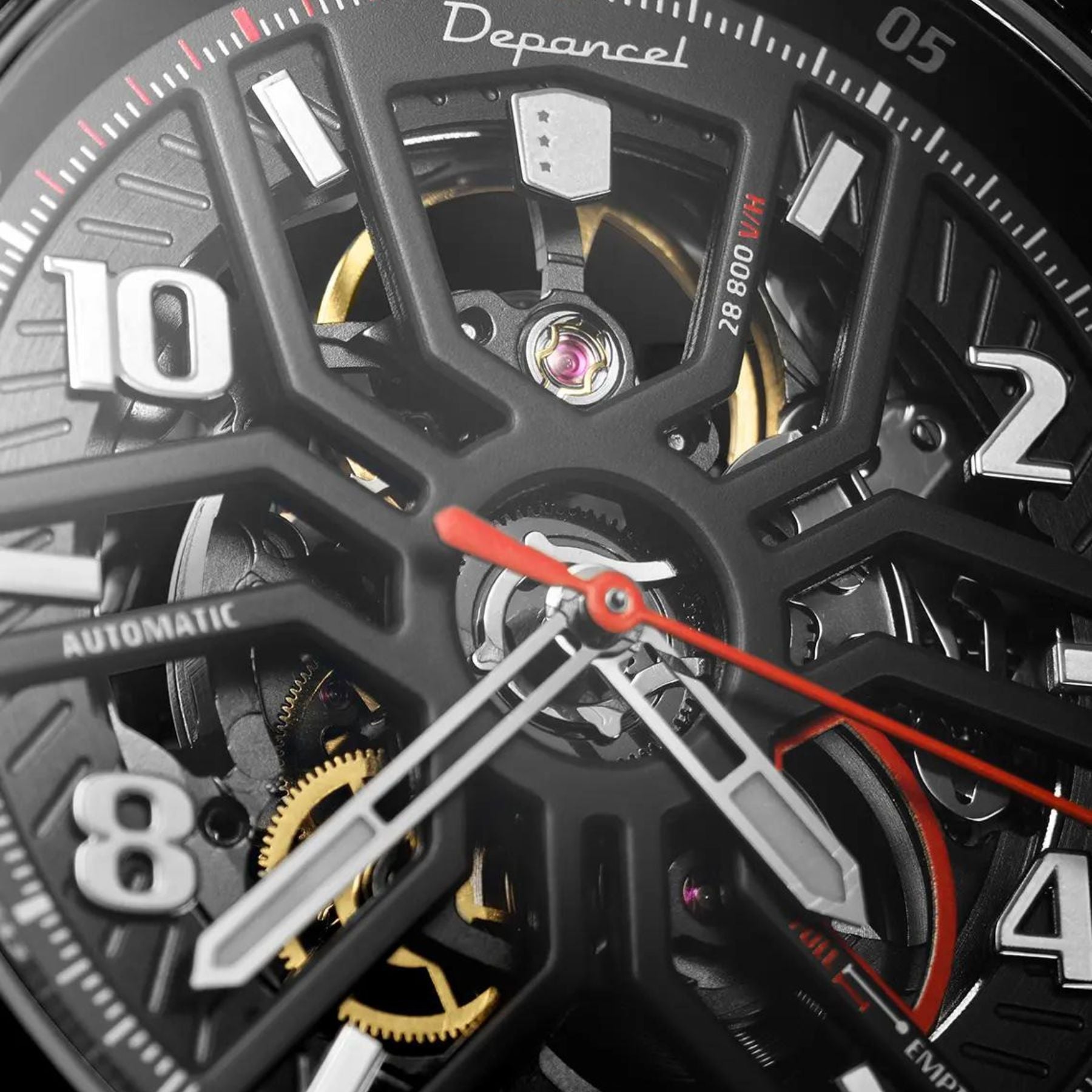 Serie-P - Pista GT - Steel - montre française homme automatique - Squelette
