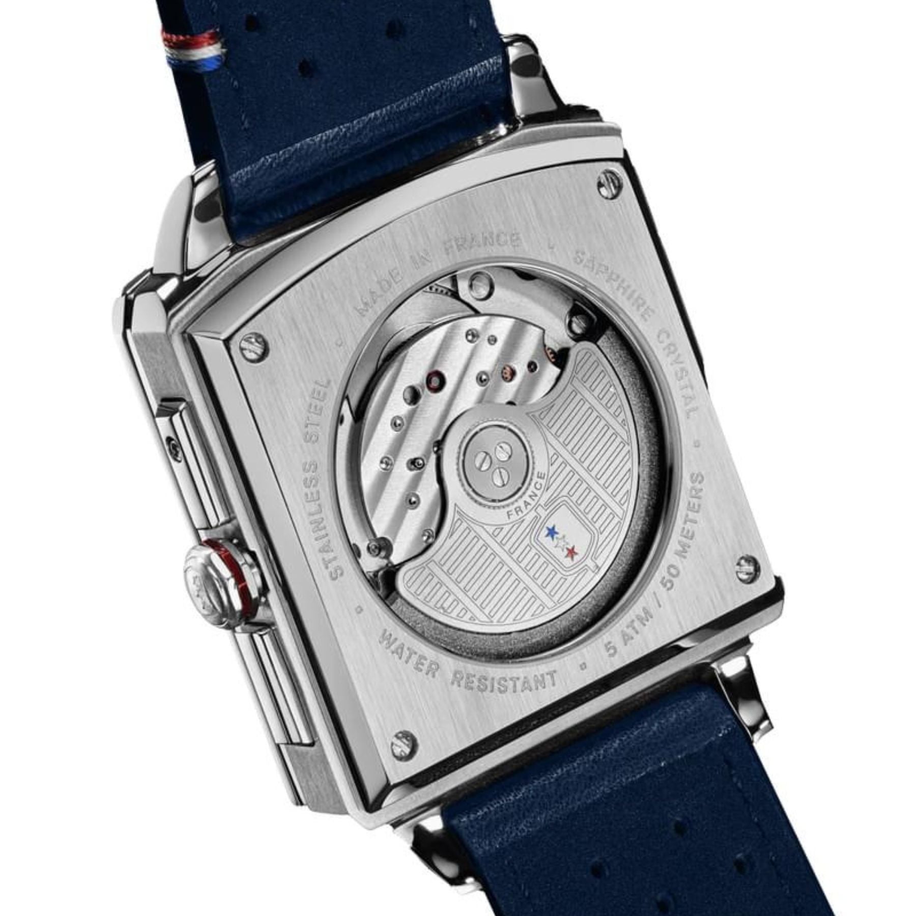 Serie-P - 5 ans - montre française homme automatique - calendrier carré