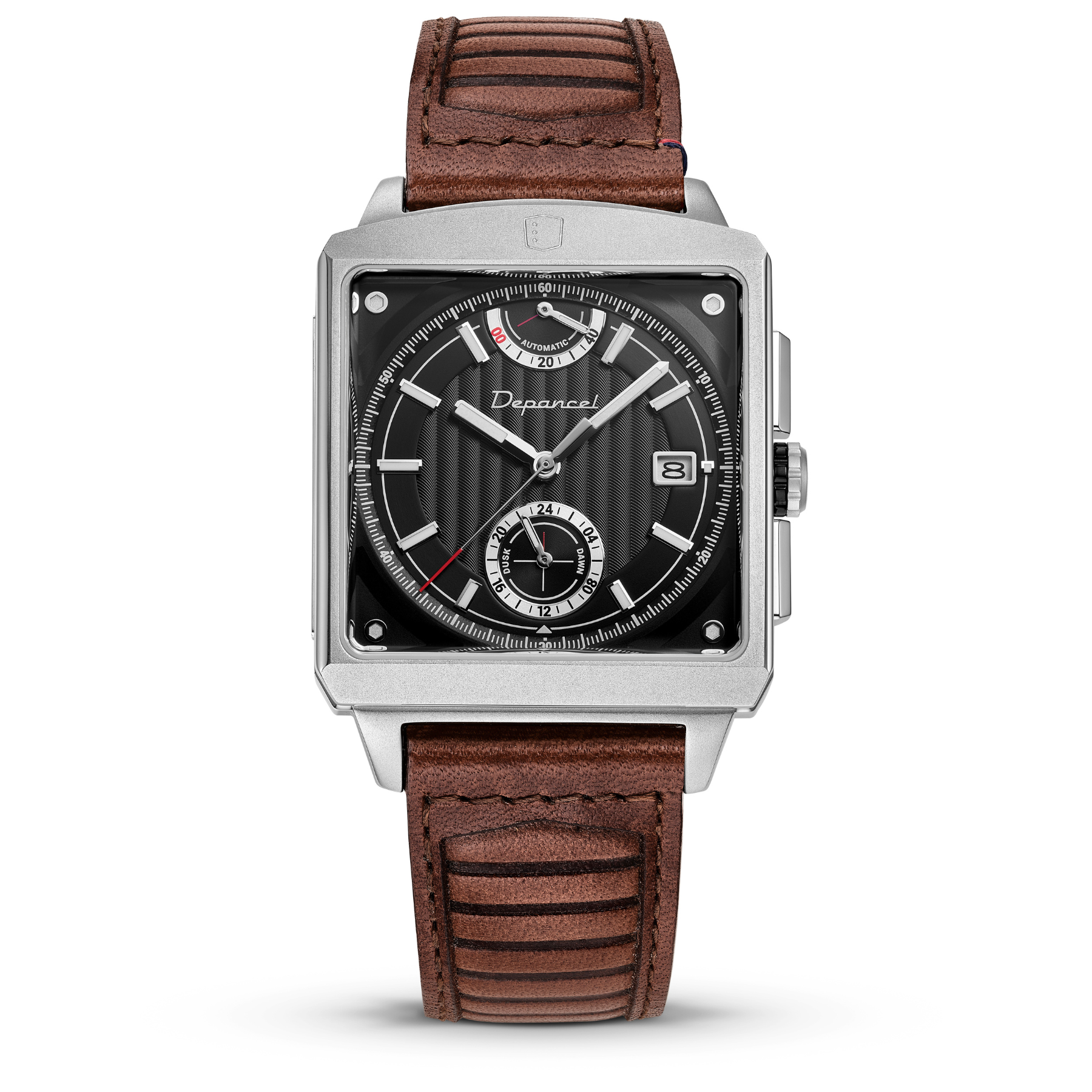 Serie-P - Cruiser - Shadow Black - montre homme carré française homme automatique - Réserve de marche 24h