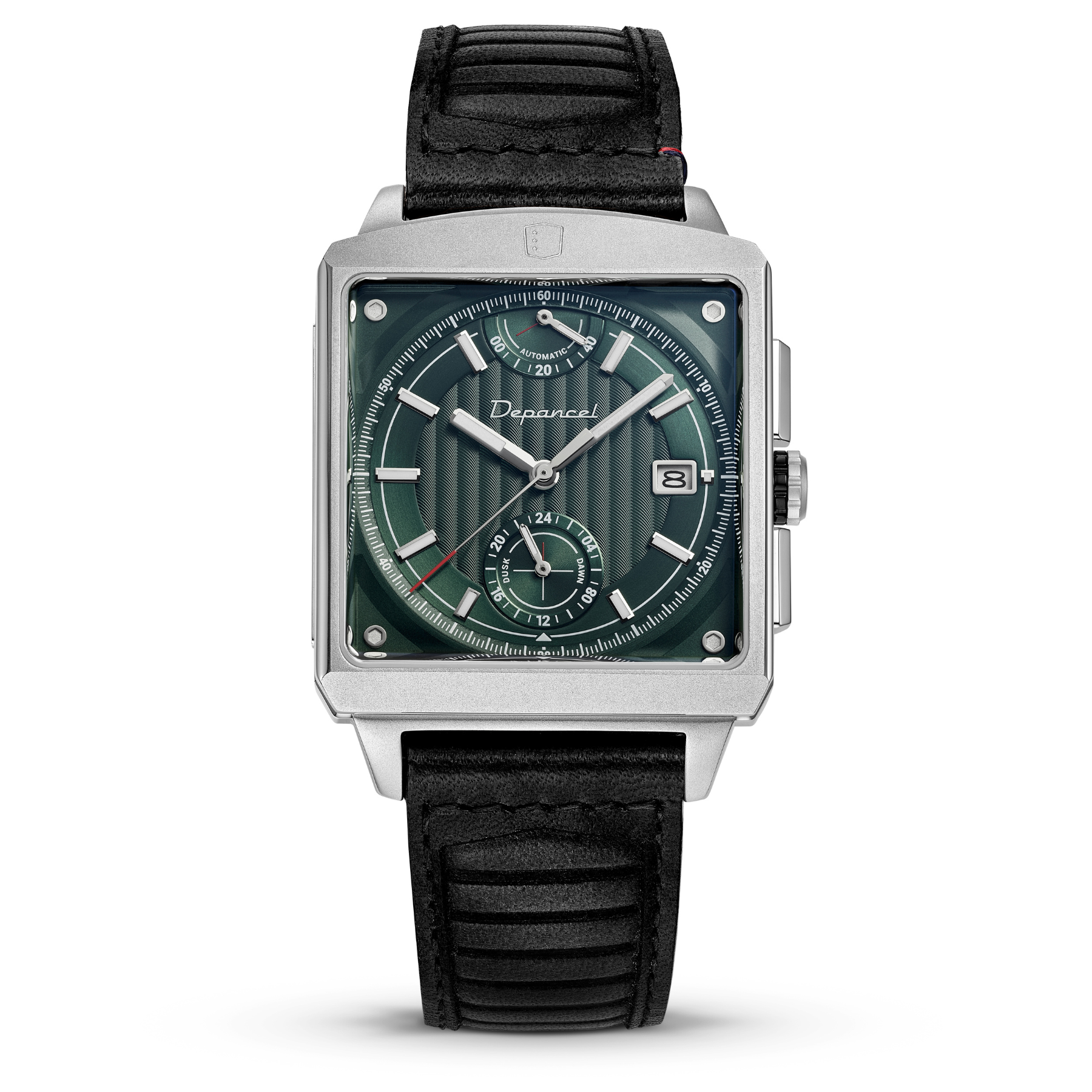 Serie-P - Cruiser - Dark Green - montre française homme automatique - carré réserve de marche 24h