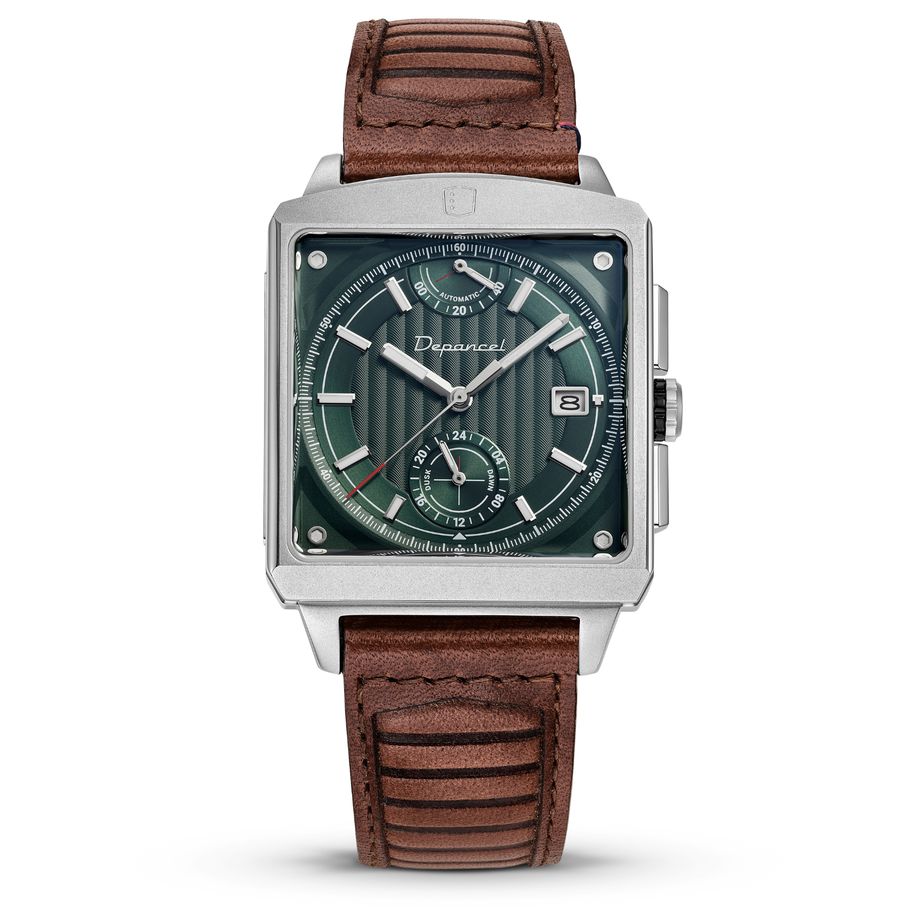 Serie-P - Cruiser - Dark Green - montre française homme automatique - carré réserve de marche 24h