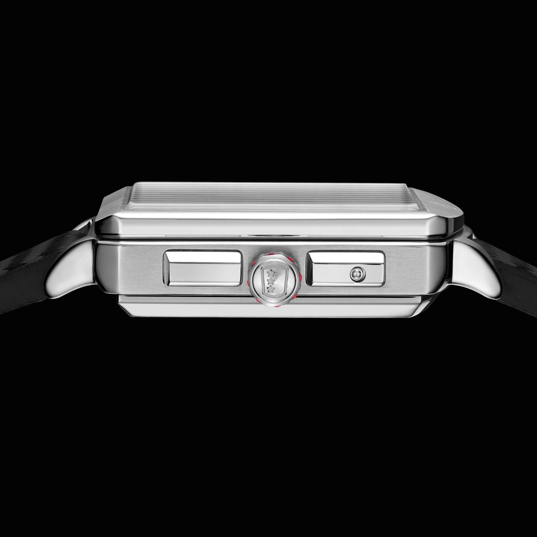 Serie-R - F-back - Black Shadow - montre française homme automatique - calendrier carré