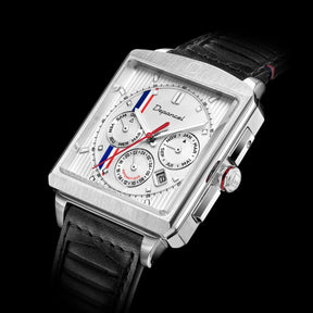 Serie-R - F-back - Rising white - montre française homme automatique - calendrier carré