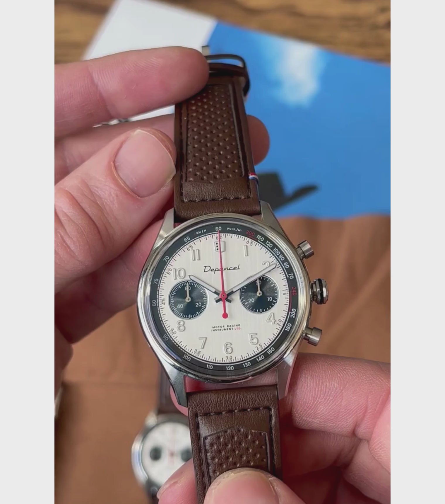 Allure - Legend 60 - Reverse Panda - montre française homme automatique - Chronographe