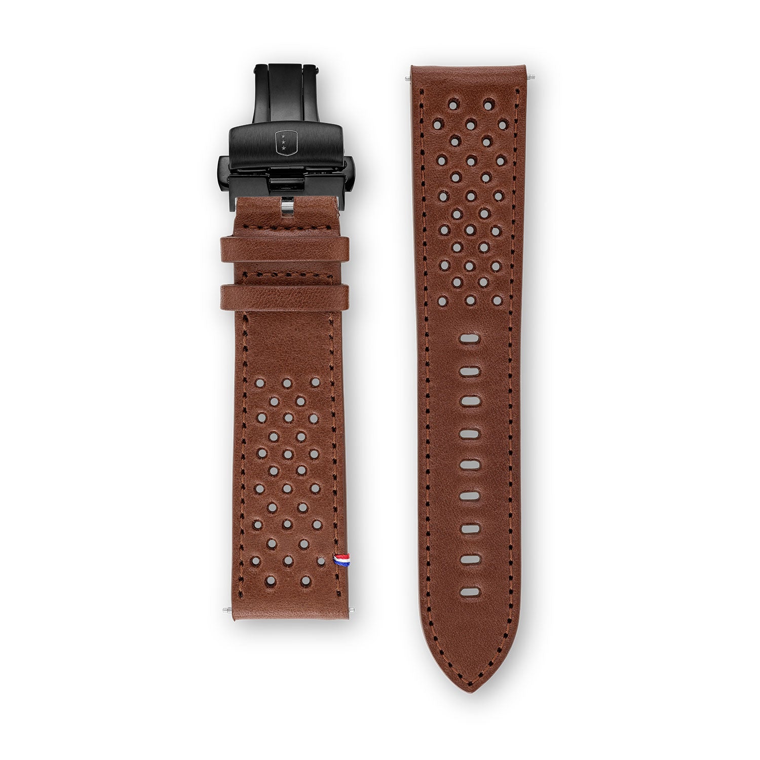 Bracelet Cuir - Racing Marron - 22mm