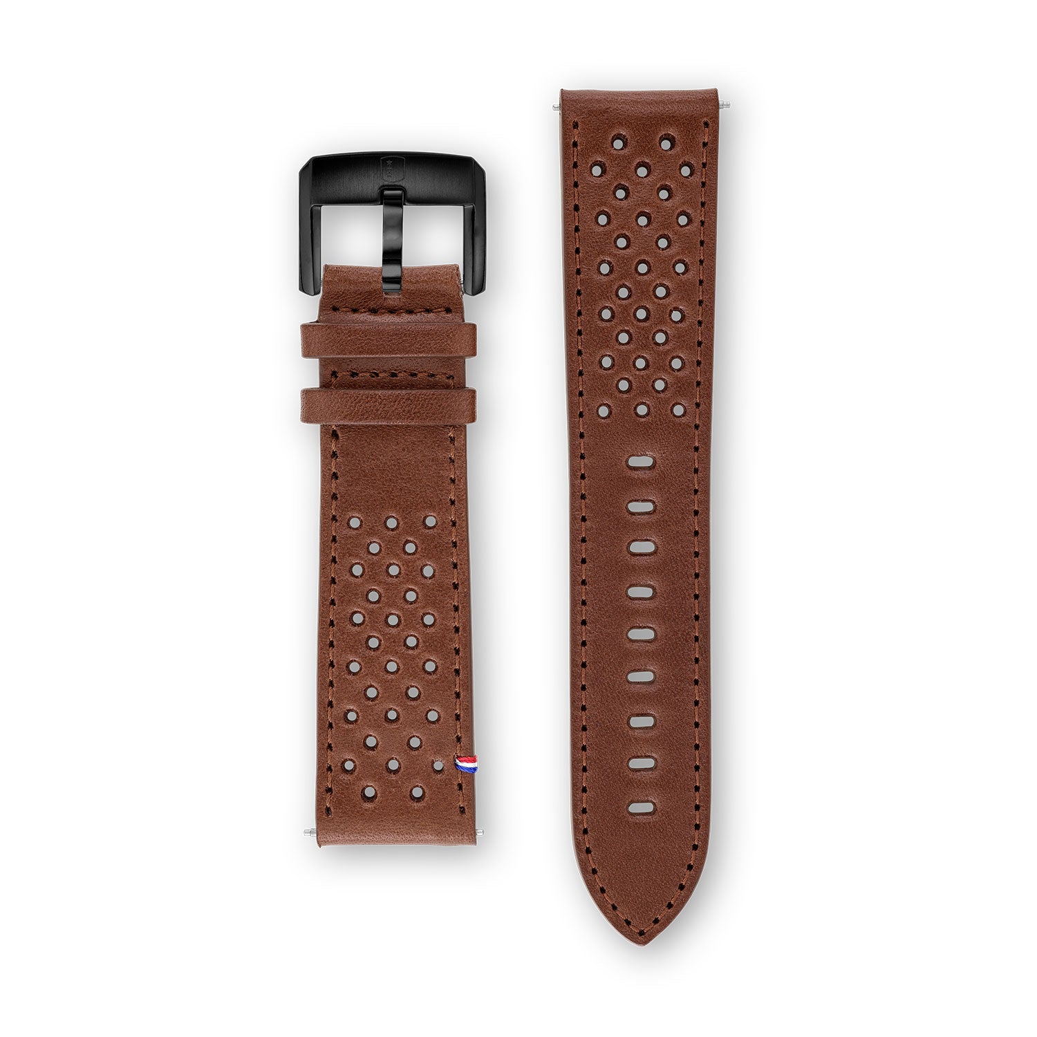 Bracelet Cuir - Racing Marron - 22mm