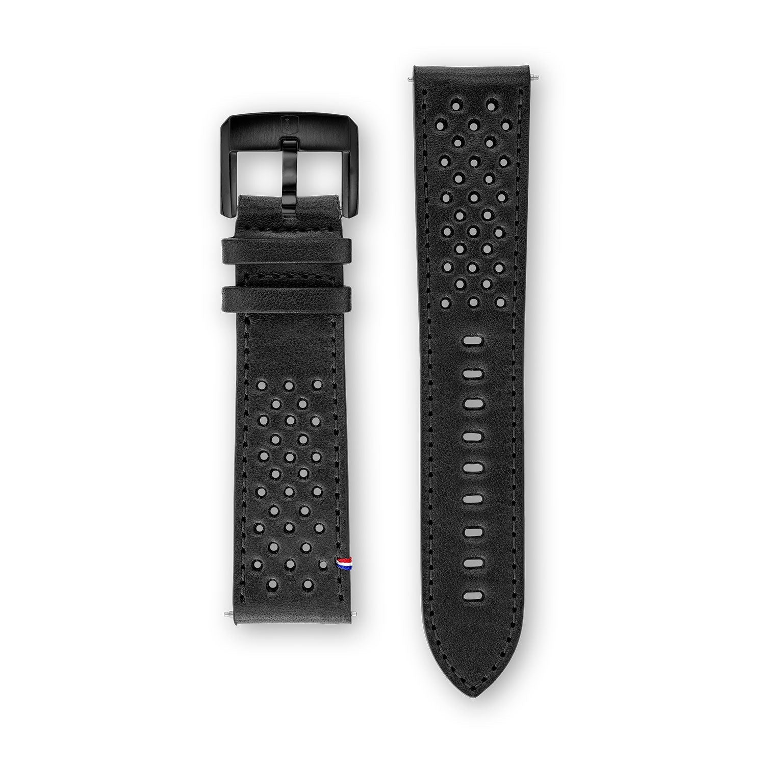Leather Strap - Racing Black - 22mm