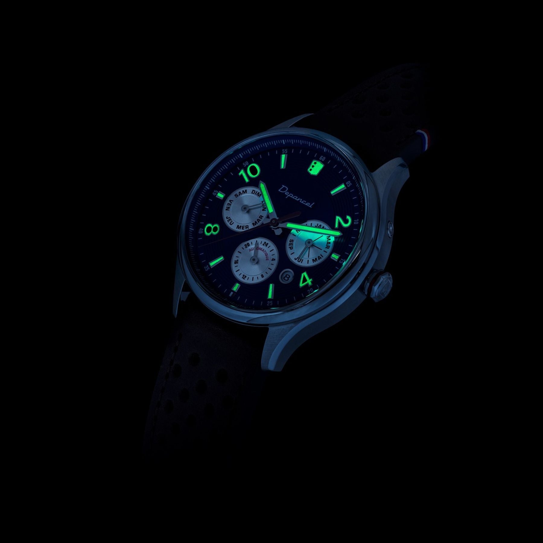 Allure - Elegance 24h - Panda - montre française homme automatique - calendrier