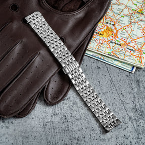 Metal Bracelet - Beads of rice 