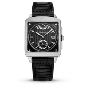 Serie-P  - Cruiser - Shadow Black - montre française homme automatique - carré réserve de marche 24h