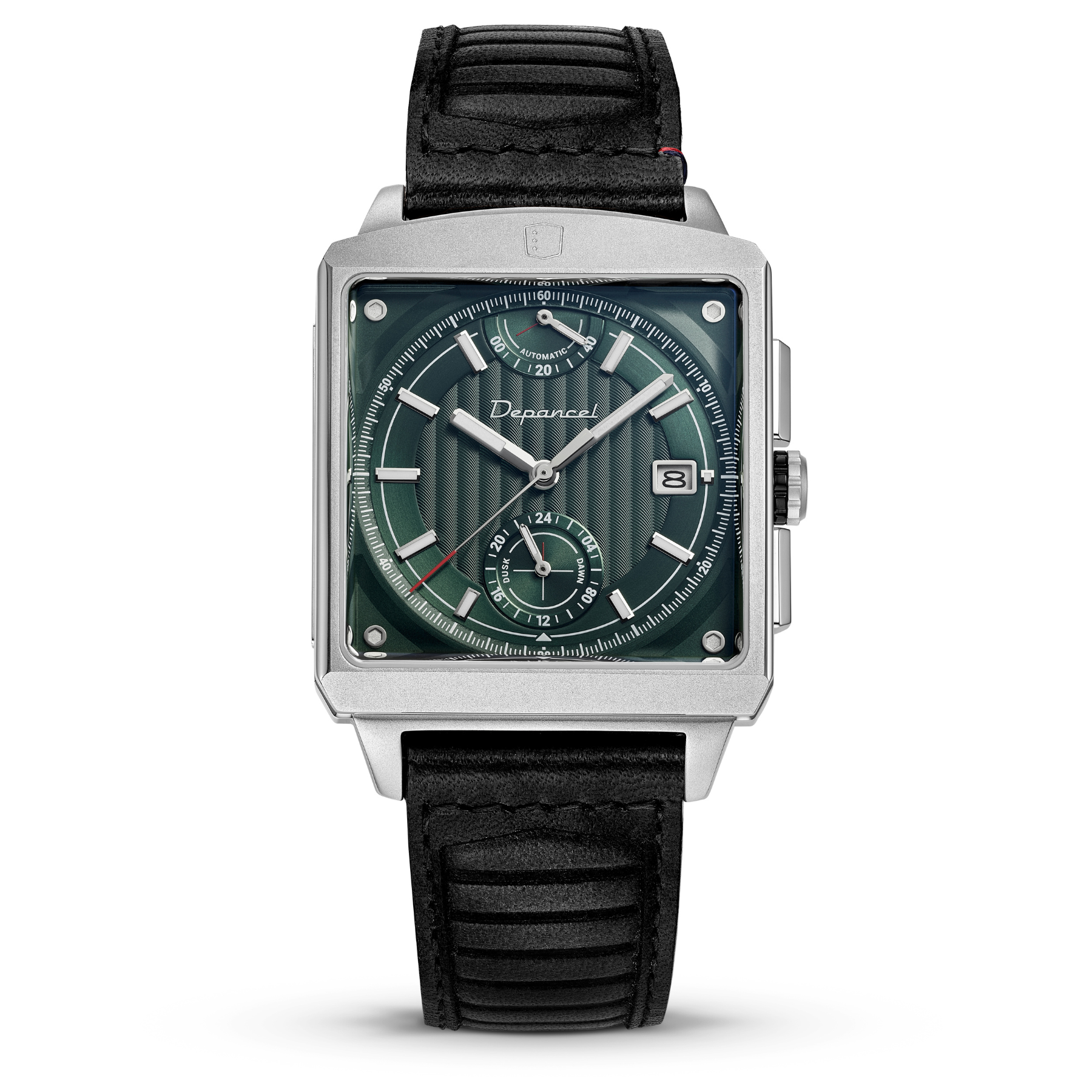 Serie-P  - Cruiser - Dark Green - montre française homme automatique - carré réserve de marche 24h