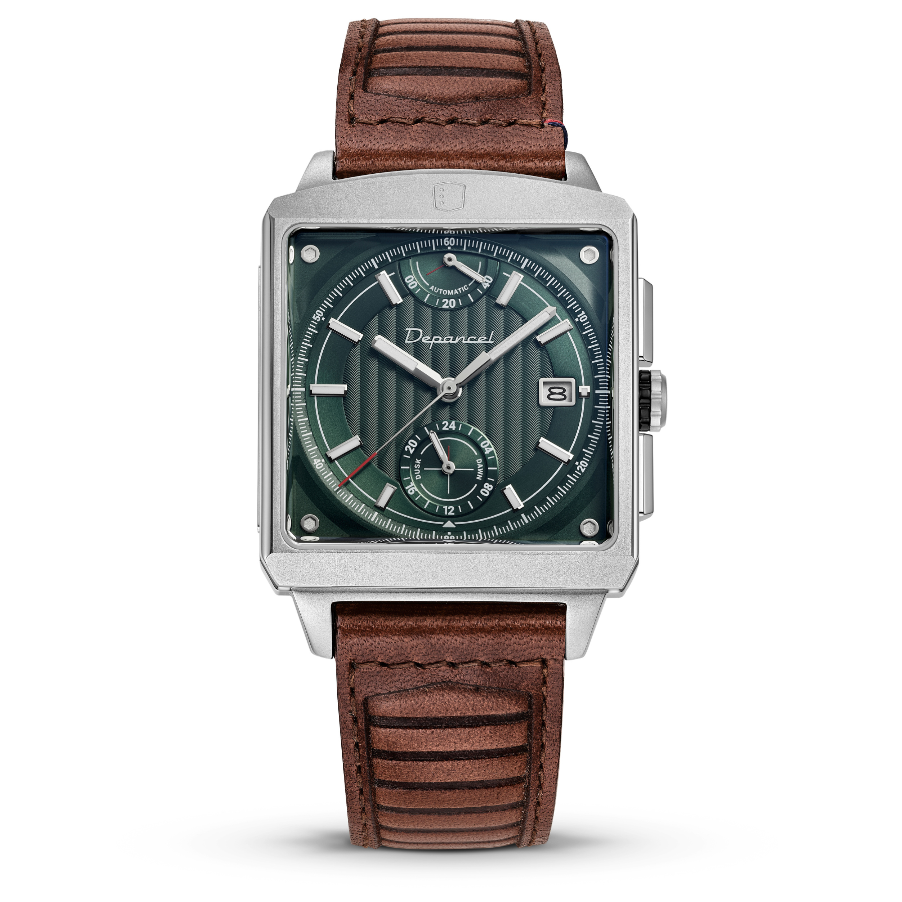 Serie-P  - Cruiser - Dark Green - montre française homme automatique - carré réserve de marche 24h