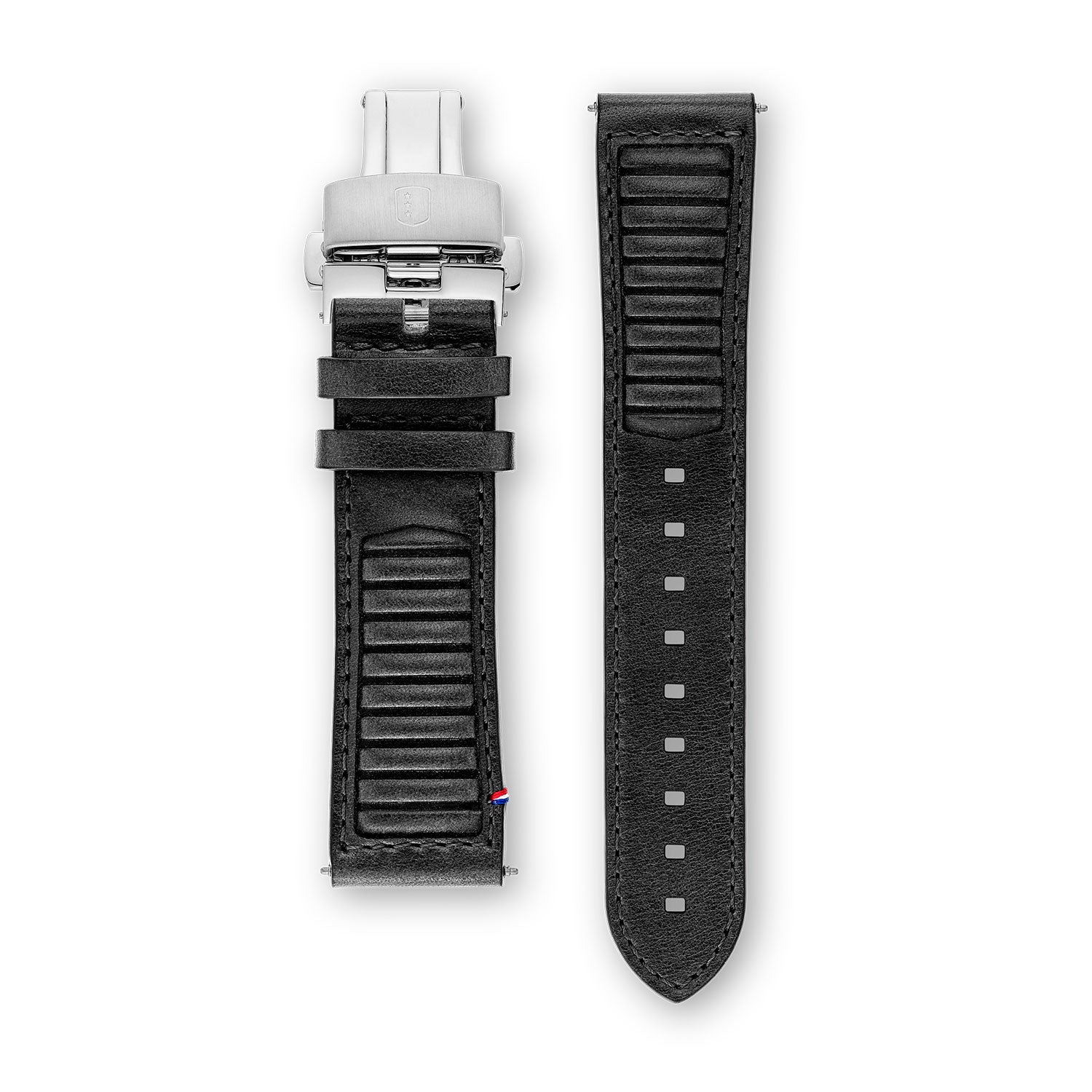 Leather Strap - Driving Black - 22mm